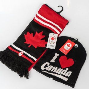 🇨🇦🇨🇦NWT GO CANADA scarf and toque - HBC